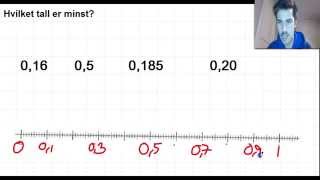 Desimaltall 7  Sammenligne størrelsen på desimaltall [upl. by Bathesda]