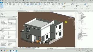 How to create Roof for any residential Building and Project Work of Revit Architecture for Practice [upl. by Adnowal]