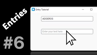 Entries  Python CustomTkinter Modern GUI Development 6 [upl. by Stout]