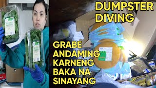 PINAYTEXAN DUMPSTER DIVING GRABE ANG TINDAHAN NATO ANDAMING KARNE NA SINAYANG [upl. by Krute78]