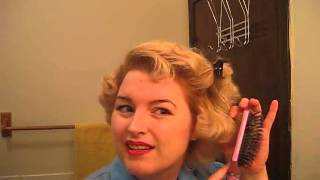 Tutorial A Marilyn Pin Curl Set [upl. by Lilahk]