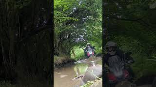 Cb500x Rally Raid level 2 river crossing [upl. by Missi]