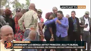 SUZANNA OWINYO ATOMY SIFA AMONG LUO MUSICIANS EMOTIONAL AS THEY PERFORM AT PRINCESS JULLYS BURIAL [upl. by Alemat94]