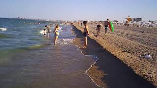 Beach walk in Romania summer 2024 part 20  Mamaia [upl. by Auqeenahs]