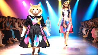 Cats Rocked the Runway😻 BEST SHOW OF 2024 😸 When Cats Rule the Runway MustSee Moment [upl. by Rayburn]