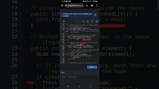 062  DSA with Java  Implement Simple Queue with Linked List [upl. by Lunn442]