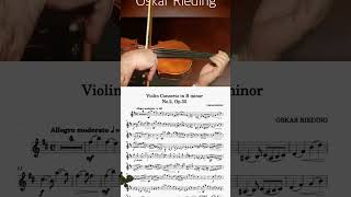 RIEDING CONCERTO Op 35 in B minor 1 Mov  FREE VIOLIN EASY PLAY ALONG JL16 [upl. by Sahc]