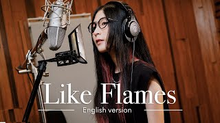 MindaRyn  Like Flames English version  Lyric Video [upl. by Joycelin]