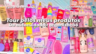 TOUR PELOS MEUS PRODUTOS DE AUTOCUIDADO  organização na penteadeira💗🛍️ [upl. by Horbal]