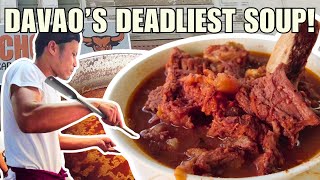 Eating DAVAOs Deadly Street Food Soup Bulcachong Local Favorite Carabao Soup [upl. by Osner]