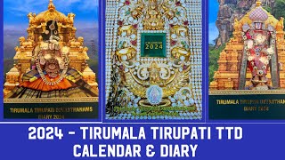 TTD 2024 Calendar amp TTD 2024 Diary  Tirumala Tirupati  Live Video [upl. by Tammi198]