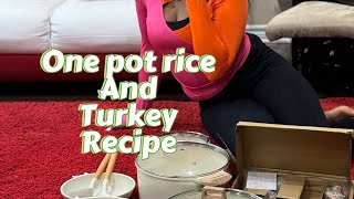 ONE POT TURKEY AND RICE RECIPE [upl. by Alrats]