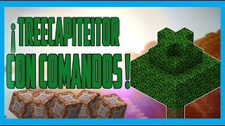 Comando Epico  TreeCapitator   Tala Los Arboles Quitando un Solo Bloque   Minecraft 19 y 110 [upl. by Ettenyar136]