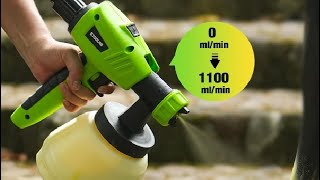 Paint Sprayer 800W HVLP ETOOLAB Electric Spray Paint Gun for House Painting Furniture Fence Stain [upl. by Daegal]