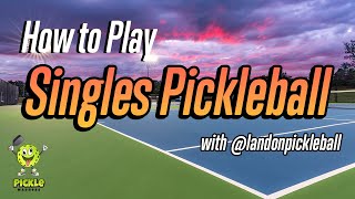 How to Play Pickleball Singles Rules and More [upl. by Neeluqcaj]