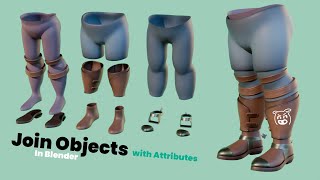 Joining Objects with Color Attributes in Blender [upl. by Weide]