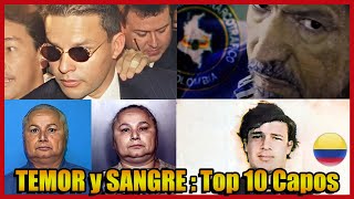 TOP 10 Capos COLOMBIANOS Mas TEMIBLES y PODEROSOS [upl. by Sherwynd]