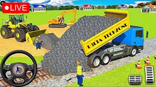 JCB 3DX Backhoe Loader Driving 🔴 Live Bus Simulator Indonesia gameplay jcb live indonesia [upl. by Yole]