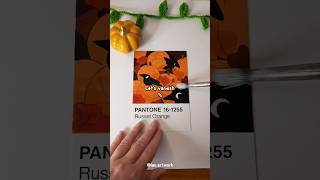 PANTONE postcard n°12 Varnishing 🍁 art artshorts illust illustration pantone [upl. by Suhpesoj]