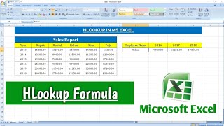 How To Use HLOOKUP Formula in Microsoft Excel  HLOOKUP in Excel [upl. by Arramahs333]