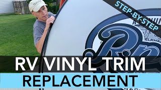 RV Vinyl Trim Insert Replacement – StepByStep Process [upl. by Aldarcie]