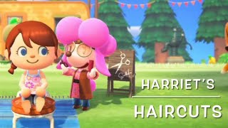 Harriet’s Haircuts on Harv’s Island  Animal Crossing New Horizons [upl. by Ramoj]