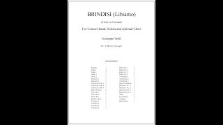 Brindisi  Concert Band Score [upl. by Llevra]