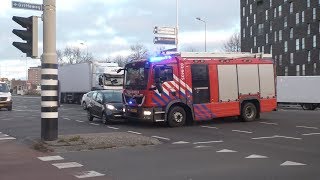 P1 Brandweer Rijopleiding Krijgt aanrijding tijdens spoedrit in Groningen [upl. by Persson]