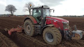 Kilmore Potatoes planting rooster potatoes in a 110 acre field in Clonroche  380 horsepower Massey [upl. by Blainey325]