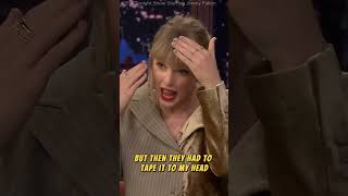 Taylor Swift’s Hilarious Reaction to Her PostSurgery Footage on Jimmy Fallon 😳😂 shorts [upl. by Anayia]