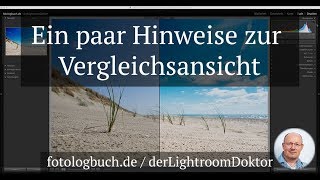 Lightroom Expertentipp  Ein paar Hinweise zur Vergleichsansicht [upl. by Evangelin]