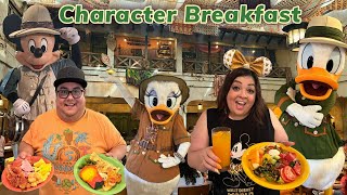 Tusker House Restaurant Character Breakfast  Dining Review  Disney Animal Kingdom 2024 [upl. by Euqina]