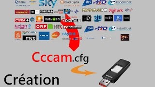 Comment Crée un fichier Cfg pour serveur Cccam كيفية انشاء ملف [upl. by Llennol]