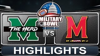 Marshall vs Maryland  Military Bowl  2013 ACC Football Highlights [upl. by Dev769]