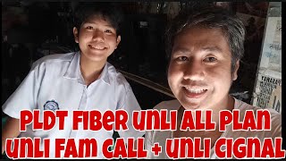 PLDT FIBER UNLI ALL PLAN UNLI FAM CALL UNLI CIGNAL karevealjomelcasTULO bahongheadset [upl. by Hayotal]