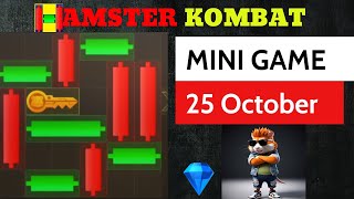 Hamster Mini Game 25 Oct Today  Hamster Kombat Mini game Puzzle Today [upl. by Moitoso]