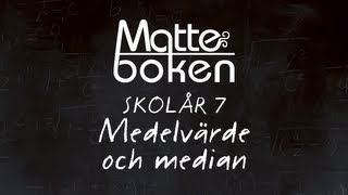 Medelvärde och median  Skolår 7 [upl. by Bond984]