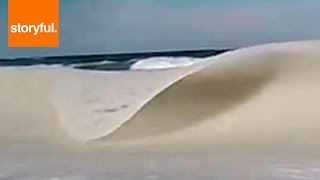 The Frozen Waves Of Cape Cod Storyful Crazy Weather [upl. by Christine]