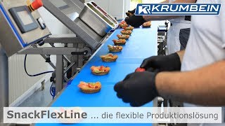 KRUMBEIN SnackFlexLine  gefüllte Tortelettes herstellen [upl. by Blackburn]