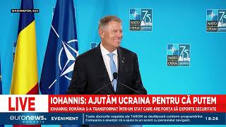 Iohannis la summitul de la Washington Alt sistem Patriot în schimbul celui donat Ucrainei [upl. by Tower614]