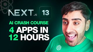 The Ultimate AI Nextjs 13 Crash Course for Beginners  Build 4 Apps in 12 Hours 2023 [upl. by Egag652]