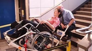 Stairmate Major Super Trac Evacuation Chair Evacuation Chairs Wheelchair Carrier Lift [upl. by Enitsud]