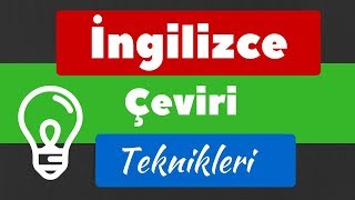 İngilizce çeviri teknikleri amp İngilizce çeviri dersleri [upl. by Nereil]