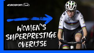 CycloCross Superprestige Overijse 2023  Van Empel Gets Third Win  Womens Highlights  Eurosport [upl. by Thatch]