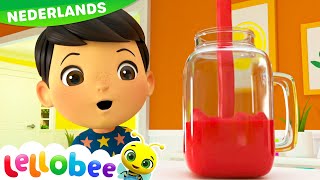 Dit is hoe we mengen  Smoothie Kleuren Lied  Lellobee Nederlands  Kinderliedjes [upl. by Eniarda]