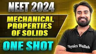 MECHANICAL PROPERTIES OF SOLIDS in 1Shot FULL CHAPTER COVERAGE ConceptsPYQs  Prachand NEET 2024 [upl. by Odrarej]