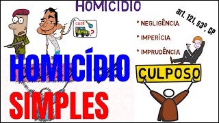 HOMICÍDIO SIMPLES  Direito Penal para OAB [upl. by Ynnohj263]