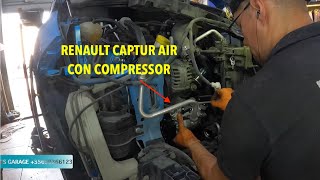 Renault Captur air condition compressor replacement [upl. by Elburr441]