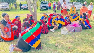 NdebeleTraditional Wedding Zulu and Ndebele family create relationship umbondo [upl. by Kolivas923]