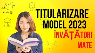 Titularizare învățători MATE model 2023 [upl. by Artimas]